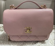 Chanel business affinity pink 郵差包 淺粉
