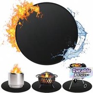 1pc 36 Inches (About 91.4cm) Fire Pit Mat Is Suitable For Single-Furnace Bonfire, Double-Sided Flame