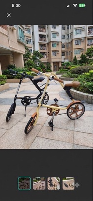 Strida Folding Bike / Strida 摺車 / 摺疊單車 （Cream / Black Color)
