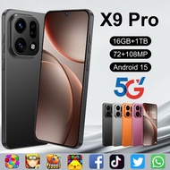 Play Multiple Games X9Pro 4G/5G Smartphone GPS 6.7-inch Full Display Memory 16GB RAM+1TB ROM Dual Si
