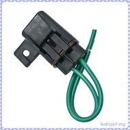 [KokiyaedMY] 1 Set Waterproof Car Truck Inline Fuse Holder Box + 30Amp Medium Blade Fuse