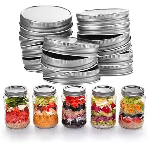 16Pcs 70/86mm Mason Jar Lids Kitchen Leak Proof Anti Rust Canning Lids Glass Bottle Mug Caps