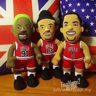 Hot-selling Basketball Superstar Chicago Bulls Classic Rodman Rosnoir Plush Toy Doll Doll Doll K7AI
