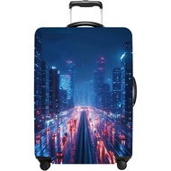 Luggage Cover Washable Suitcase Protector Anti-scratch Suitcase cover Fits 20-34 Inch Luggage (City 