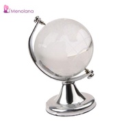 [Menolana] Crystal Spinning Globe, Transparent World Map Globe, Office Desktop Decoration
