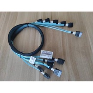Ampino 6 Pack SATA3.0 6G Hard Disk Data Cable Server Hard Disk Cage Data Cable