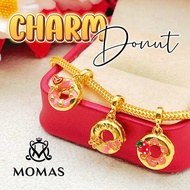 Charm Donut Series 5D 916 Emas Tulen Loket Emas 916 Original Loket Emas Tulen Bajet Loket Emas murah