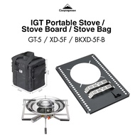 CAMPINGMOON Stainless Steel Portable IGT Stove Board / Stove GT-5 / XD-5F / BKXD-5F-B