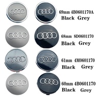 4pcs 60mm 61mm 68mm 69mm Wheel Center Cap Hub Covers Badge 4B0601170 for Audi A3 A4 A5 A6 A7 A8 S4 S