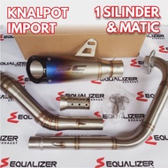 Imported Racing Exhaust Taiwan SC Project S1 BLUE - Full System - Racing Exhaust VIXION CBR 150 CB 1