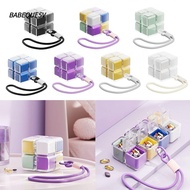 BABEQUE5V Magic Cube Medicine Box, 8 Grids Moisture-Proof Seven Days Pill , Portable Magnetic with L