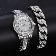 Time-limited Low Price Diamond Watch Roman Character Watch Ladies Steel Band Bracelet Watch Women's 