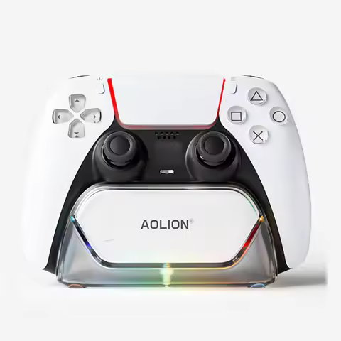 Game Controller Charging Stand for PS5 Controller RGB Lighting Charging Dock for Playstation 5 Contr