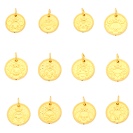 TAKA Jewellery 999 Pure Gold 12 Zodiac Pendant