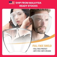 Adult full face shield Kids full face shield transparent face mask block Face Shield  Anti-fog Anti-splash