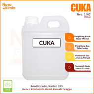 Biang Cuka 1 KG - Acetic Acid - Cuka Makan Food Grade - Cuka Pembersih Noda - Pembeku Getah Karet