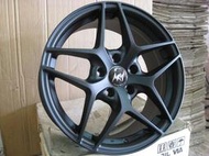 (860)17吋鋁圈 5X114 MAZDA3 FORTIS HRV CHR LEXUS S5 消光黑 類BBS CF款