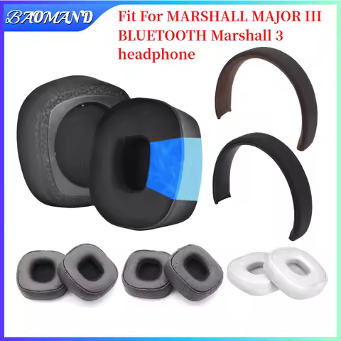 1 set Replacement Earpads Headband for MARSHALL MAJOR III BLUETOOTH Marshall 3 generation Headphone 