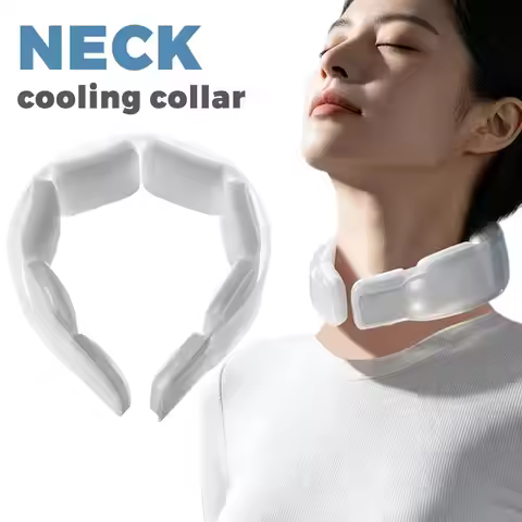 Reusable Cold Gel Neck Cooler Ice Neck Wrap Below 28℃ Wearable Cooling Neckband for Summer Outdoor S