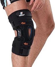 T TIMTAKBO Hinged Knee Brace with GEL Patella Pad,Knee braces for knee pain for Women/Men, Knee Support with Dual Side Stabilizers