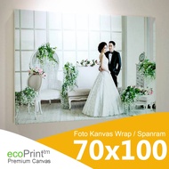 Canvas Photo Print Spanram Wrap Size 70x100 cm 30R 34R A0