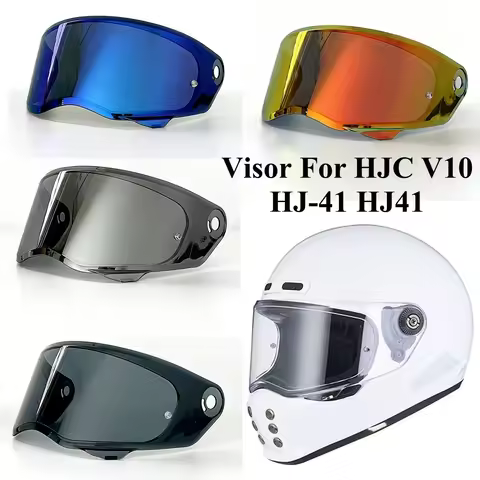 V10 Helmet Shield for HJC V10 HJ41 HJ-41 Helmets Visor Lens Sunshield Motorcycle Goggles Plating Ant