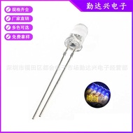 F5 White Hair Purple 5mm Chip 365nm Purple Lamp Long Foot UV Purple Light Ultraviolet LED Lamp Bead 