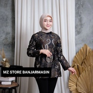 Baju Batik Wanita Lengan Panjang | Atasan Blouse Batik