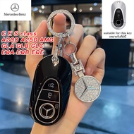 Mercedes-Benz car key cover for GLB GLC EQA A200 C/E/S class A250 AMG GLA EQB EQE Benz car keychain