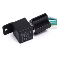 JD1912 12V 40A 4 Pin SPST Car Relay Harness with Color-labeled Wires for Automotive Truck Van Motorc