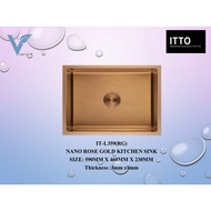 ITTO IT-L359RG NANO ROSE GOLD SINGLE BOWL SINK