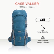 Case Valker Gaia Nylon Hiking Backpack with Rain Cover (60L) Beg Bagasi