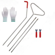 Pole Repairing Bike Take 4Connection Root Stainless Steel Long Distance Tool Hook Set QUD3