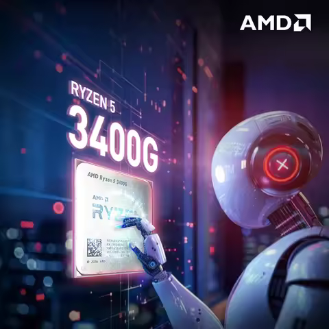 NEW AMD Ryzen 5 3400G 4-Core 8-Thread Processor 3.7GHz 65W L3=4M DDR4 PCIe 3.0 Socket AM4 12NM R5 34