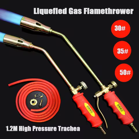 Multifunctional High Temperature LPG Gas Welding Torch Household Burning Pig Hair Flamethrower Exten