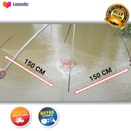 Jaring ikan / jaring anco ikan / ukuran 150 cm x 150 cm / jaring ikan siap pakai / seser ikan