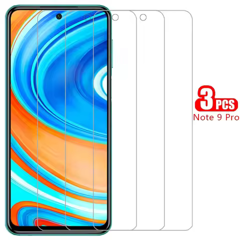 protective tempered glass for xiaomi redmi note 9 pro screen protector on note9pro not 9pro film ksi