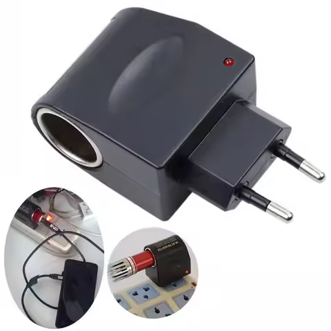 QXNY Universal 220V AC To 12V DC Car Power Adapter Socket Converter 220V To 12V Household Cigarette