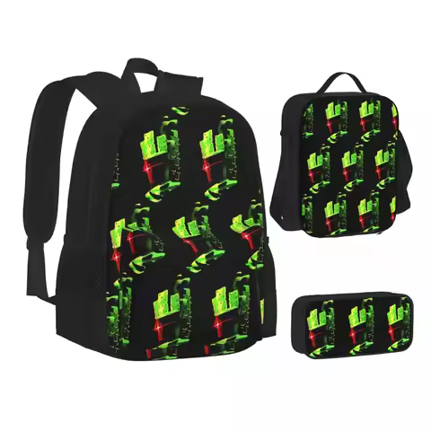 Forsaken 1x1x1x1 Headshot Backpacks Boys Girls Bookbag School Bags Kids Rucksack Lunch Bag Pen Bag T