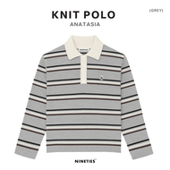 Nineties Design : Class Of Nineties Polo Sweater  เสื้อสเวตเตอร์ ไหมพรม รุ่น Anatasia