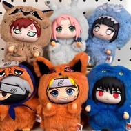 SQ4 NARUTO Uchiha Sasuke Kakashi Haruno Sakura Cute animal plush pendant blind box trendy toy orname