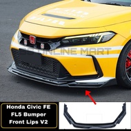 Honda Civic FE Convert FL5 Bumper / Original Type R FL5 Bumper Front Lips Type R Bumper Front Diffus