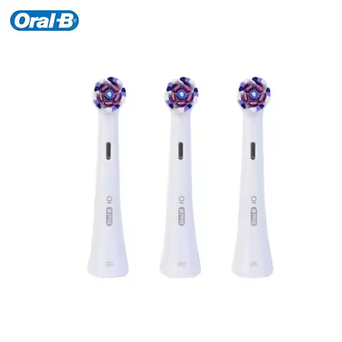 Oral-B Whitening Premium Replacement Toothbrush Heads Compatible with iO Series 5/7/8/9, Stain Remov