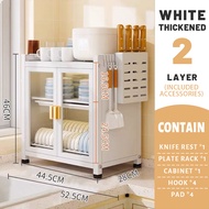 Dish Rack Dish Cabinet 2/3-Tier Kitchen Dish Rack Dish Drainer Dish Organizer Storage Shelf Cabinet