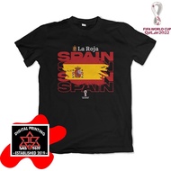 Spain T-shirt 2022 World Cup T-shirt Spain La Roja Spanish World Cup 1349 T-shirt/