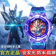 Children's watch Ultraman for boys, Mandiga kindergarten sparkling toy cartoon electronic watch3Year