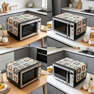 Microwave Oven Dust Cover 30cm×90cm Cotton Linen Oven Dust Cover Home Kitchen Decoration Accessory M