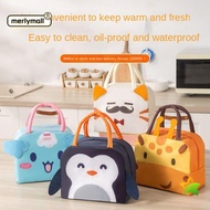 MERLYMALL Insulated Lunch Box Bags,  Cloth Portable Cartoon Stereoscopic Lunch Bag,  Thermal Thermal Bag Lunch Box Accessories Tote Food Small Cooler Bag
