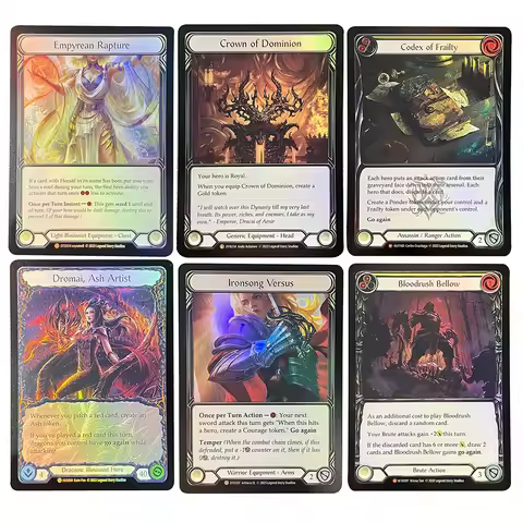 FAB FOIL 2 PROXY Rainbow Foil Proxies TCG Game Cards Crown of Dominion Dynasty DTD Diadem of Dreamst