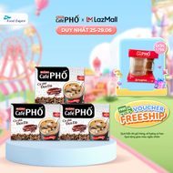 Combo 3 hộp Cà phê Phố Đen Đá - Maccoffee (hộp 10 gói x 16g)